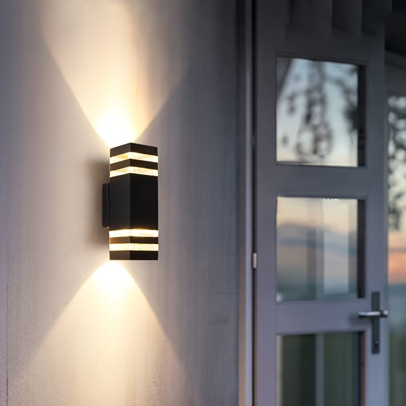 DualWall Lamp – Modern Double Cup Outdoor Wall Lamp