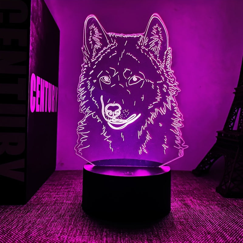 Wolf Light – 3D Mood Light with Touch Function
