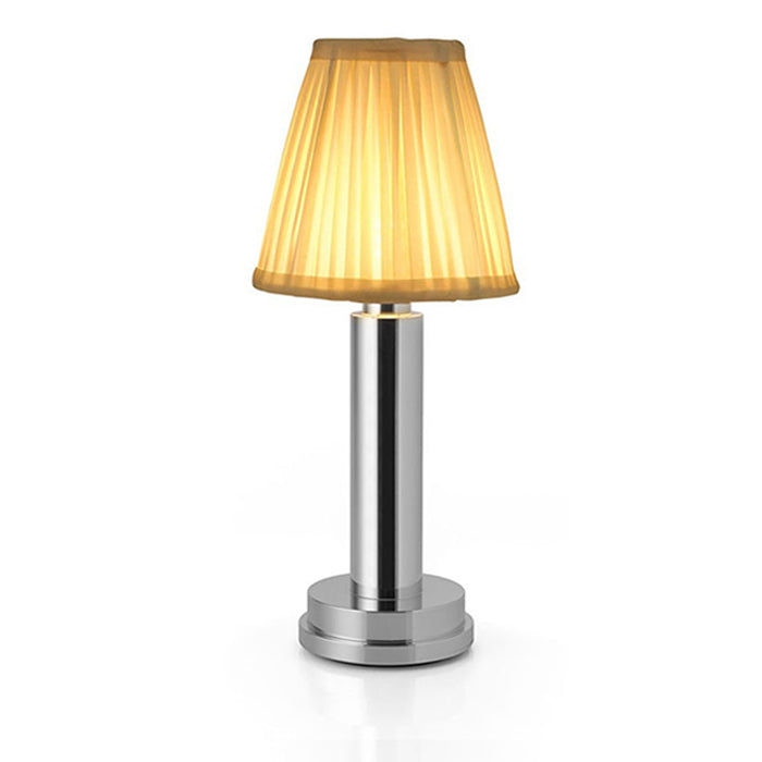 Wireless Elegance: Luxurious Dimmable Fabric Table Lamp