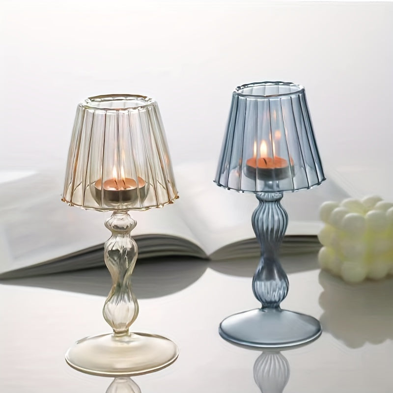 CrystalGlow – Luxurious Glass Table Lamp & Candelabra