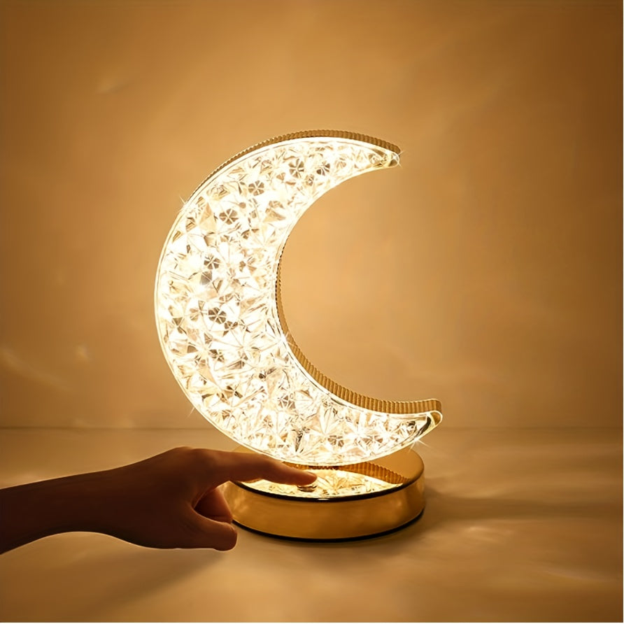 CrystalGlow Lamp - Dimmable Table Lamp with Touch