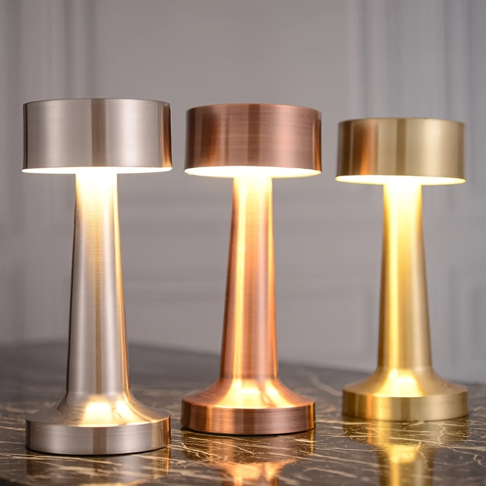 LuxeGlow – Light-Sensitive Wireless Table Lamp with 3 Colors