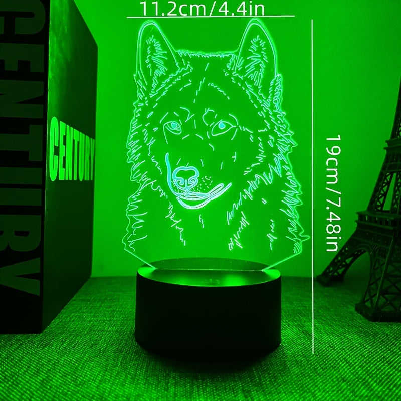 Wolf Light – 3D Mood Light with Touch Function