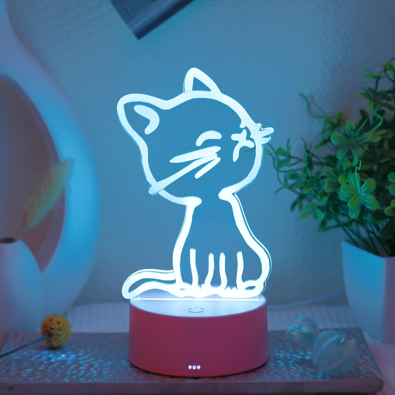 GlowPaw - 3D Touch Night Light for Cats