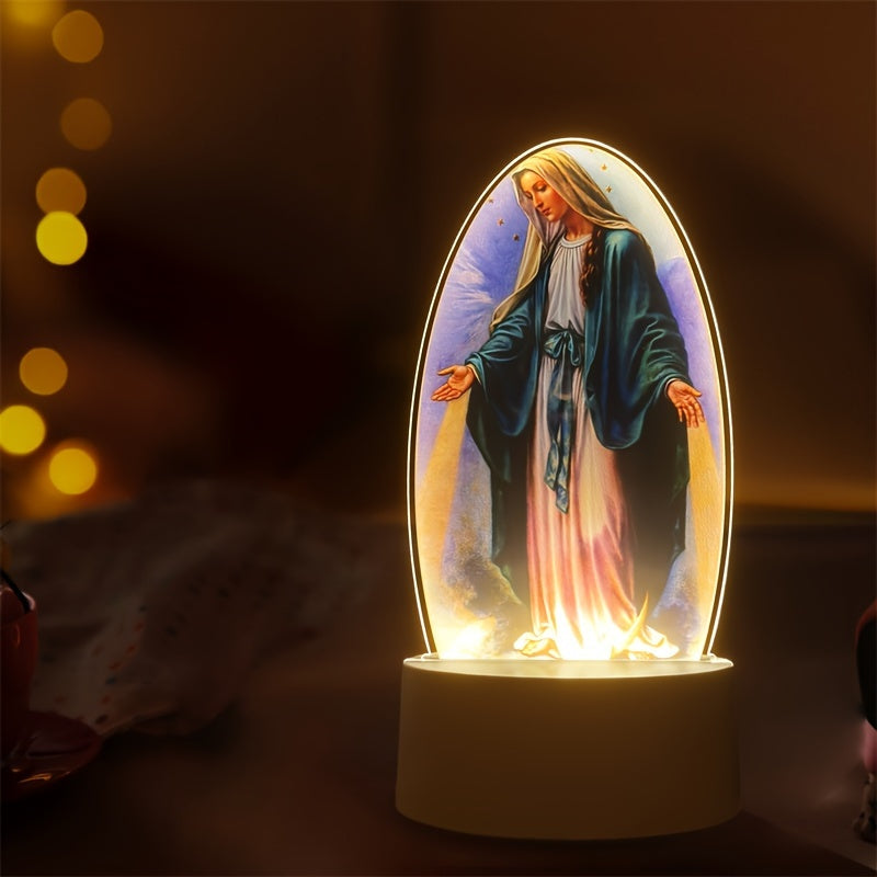 SacredGlow – LED Night Light Virgin Mary with USB