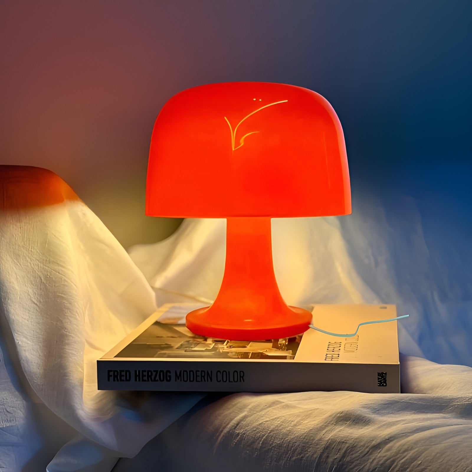 Stylish Vintage Mushroom Lamp - with Dimmable LED & USB Power Supply