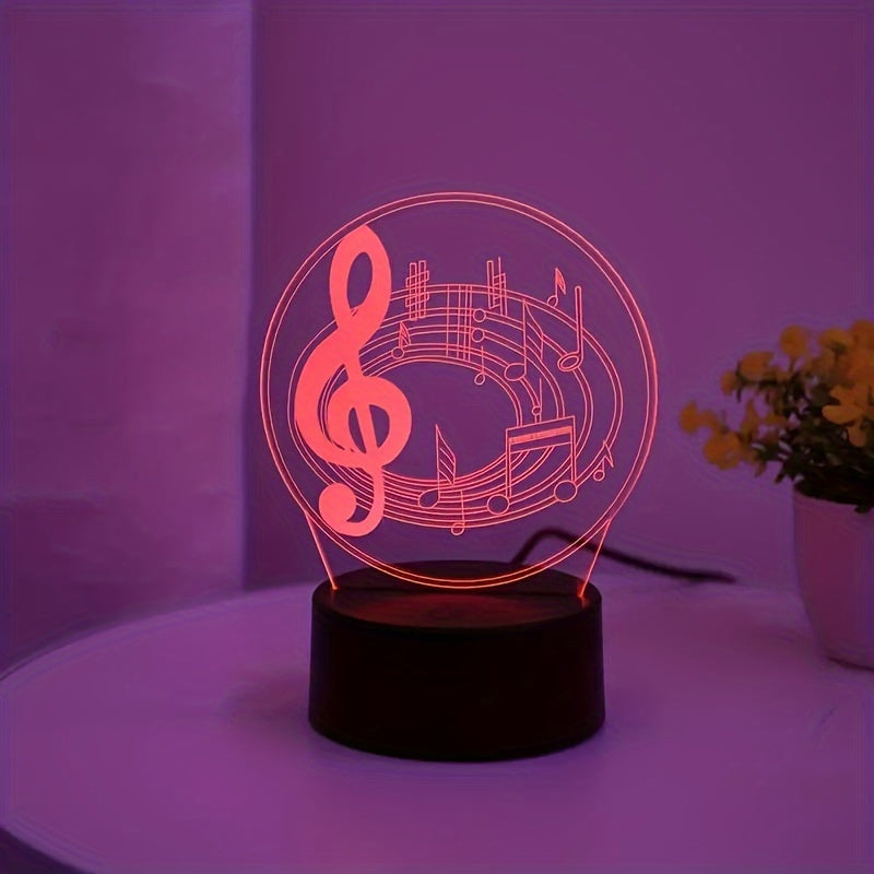 MusicGlow Lamp - Modern Acrylic Table Lamp with USB