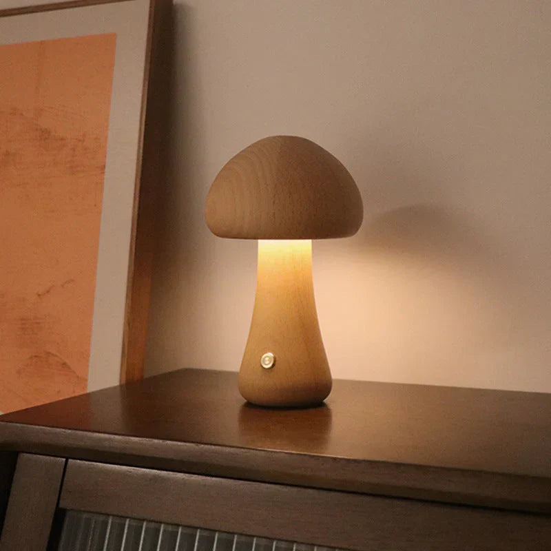 GlowShroom - Atmospheric Wooden LED Night Light