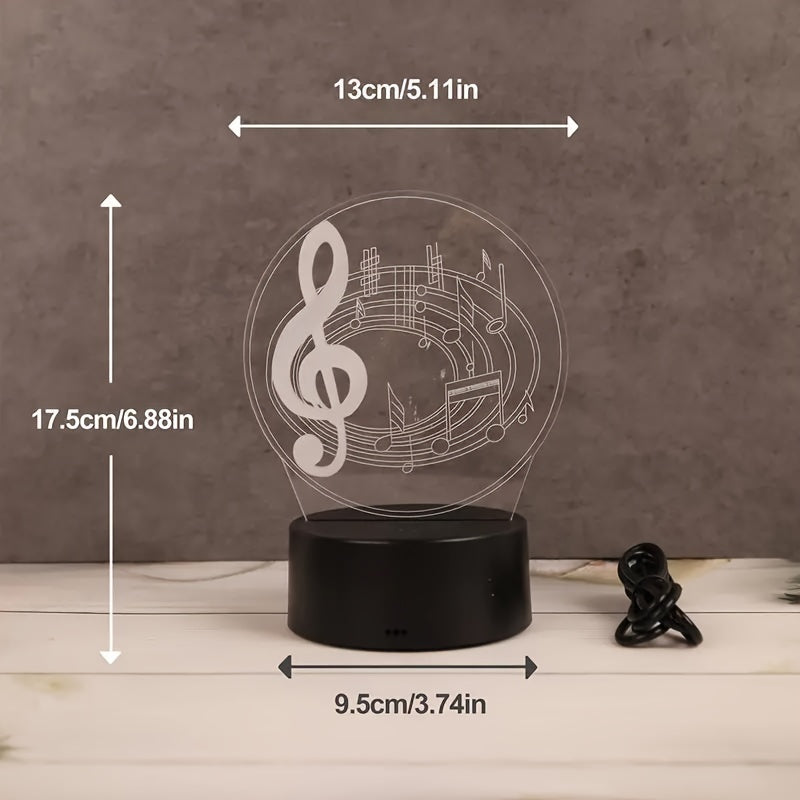 MusicGlow Lamp - Modern Acrylic Table Lamp with USB