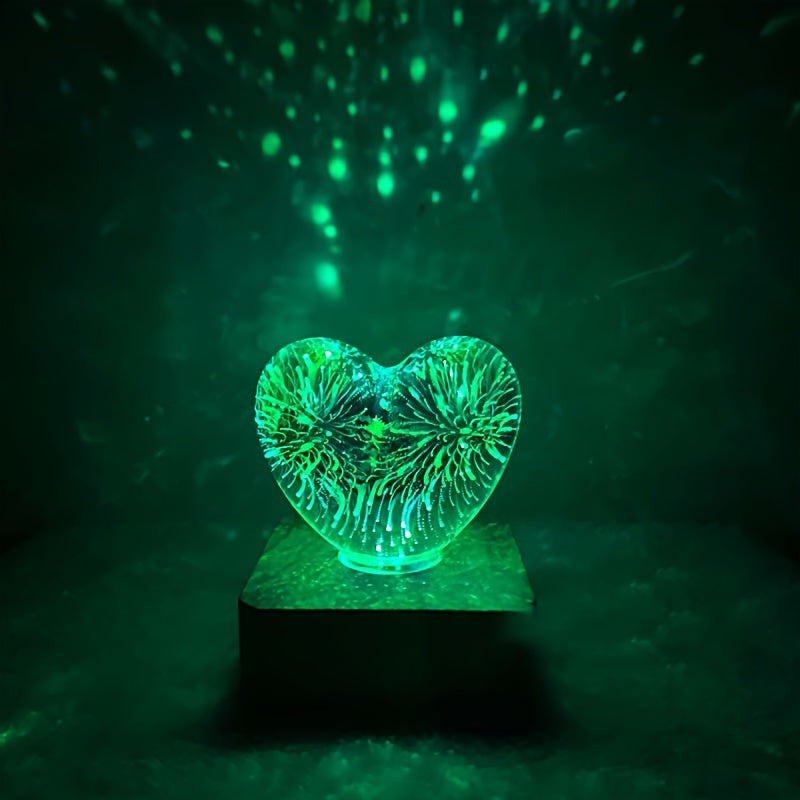 FireworkLight - 3D LED Heart Lamp for Romantic Mood Lighting