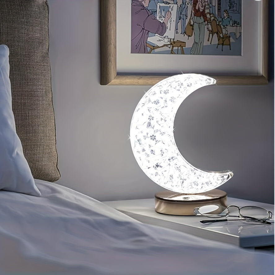 CrystalGlow Lamp - Dimmable Table Lamp with Touch