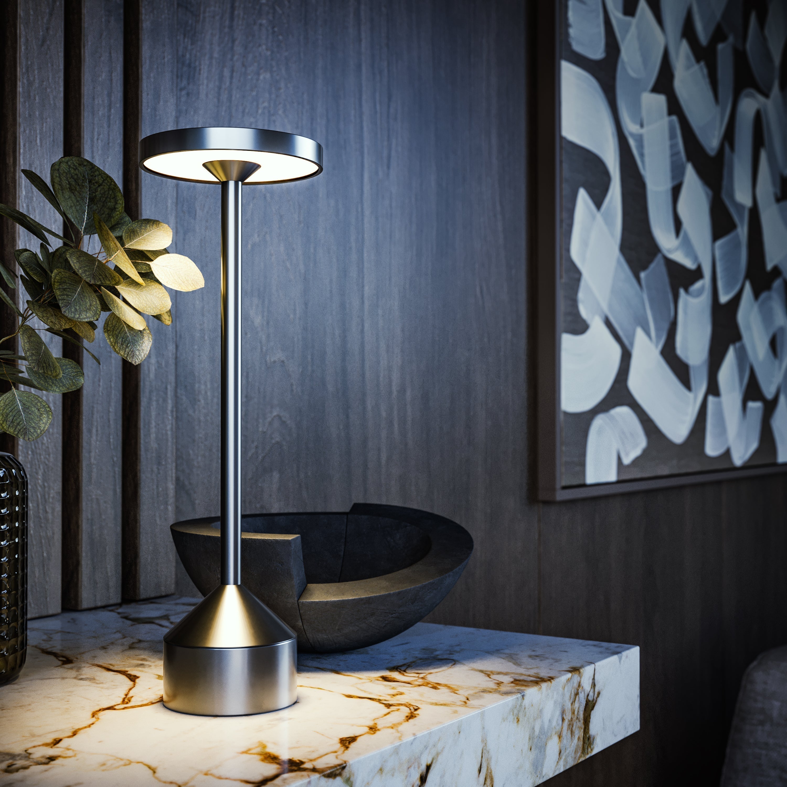 Eleganza Light: Elegant Thread Lamp with Dimming Function